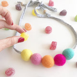 Felt Ball Necklace - Lucy Lolly  Winston + Grace