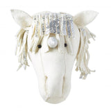 Fiona Walker  Felt Animal Head - The Silver Unicorn