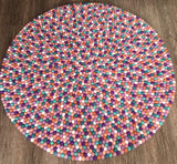 Felt Ball Rug - Coral Sea  Winston + Grace