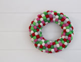 Felt Ball Wreath - Reindeer Sleigh  Winston + Grace