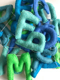 Felt Alphabet Garland - Sea Glass Accessories Winston + Grace