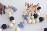 Felt and Wooden Ball Garland - The Alps Accessories Winston + Grace