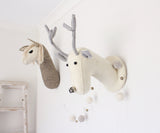 Fiona Walker Felt Animal Head - The Cream Reindeer  Winston + Grace