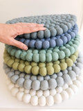 Felt Ball Mini Mat (trivet) - Light Olive  Winston + Grace