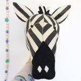 Fiona Walker Felt Animal Head - The Striped Zebra  Winston + Grace