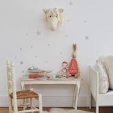 Fiona Walker  Felt Animal Head - The Unicorn with Voile and Lace Mane  Winston + Grace