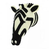 Fiona Walker Felt Animal Head - The Zebra - MINI