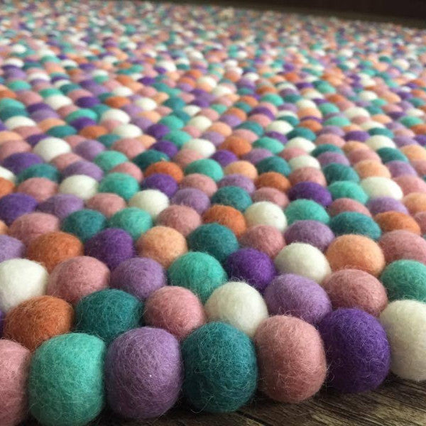 Felt Ball Rug - Lavender Fields  Winston + Grace