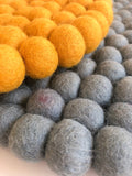 Felt Ball Mini Mat (trivet) - Mustard  Winston + Grace