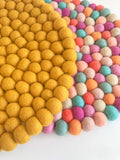 Felt Ball Mini Mat (trivet) - Mustard  Winston + Grace