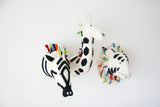 Fiona Walker Felt Animal Head - The Zebra Rainbow Safari (Medium)  Winston + Grace
