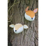 Fiona Walker Felt Animal Head - The Sleepy Fox  (Mini)