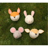 Fiona Walker Felt Animal Head - The Sleepy Mouse (Mini)