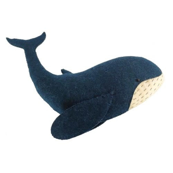 Fiona Walker Felt Animal Head - The Whale (Mini)